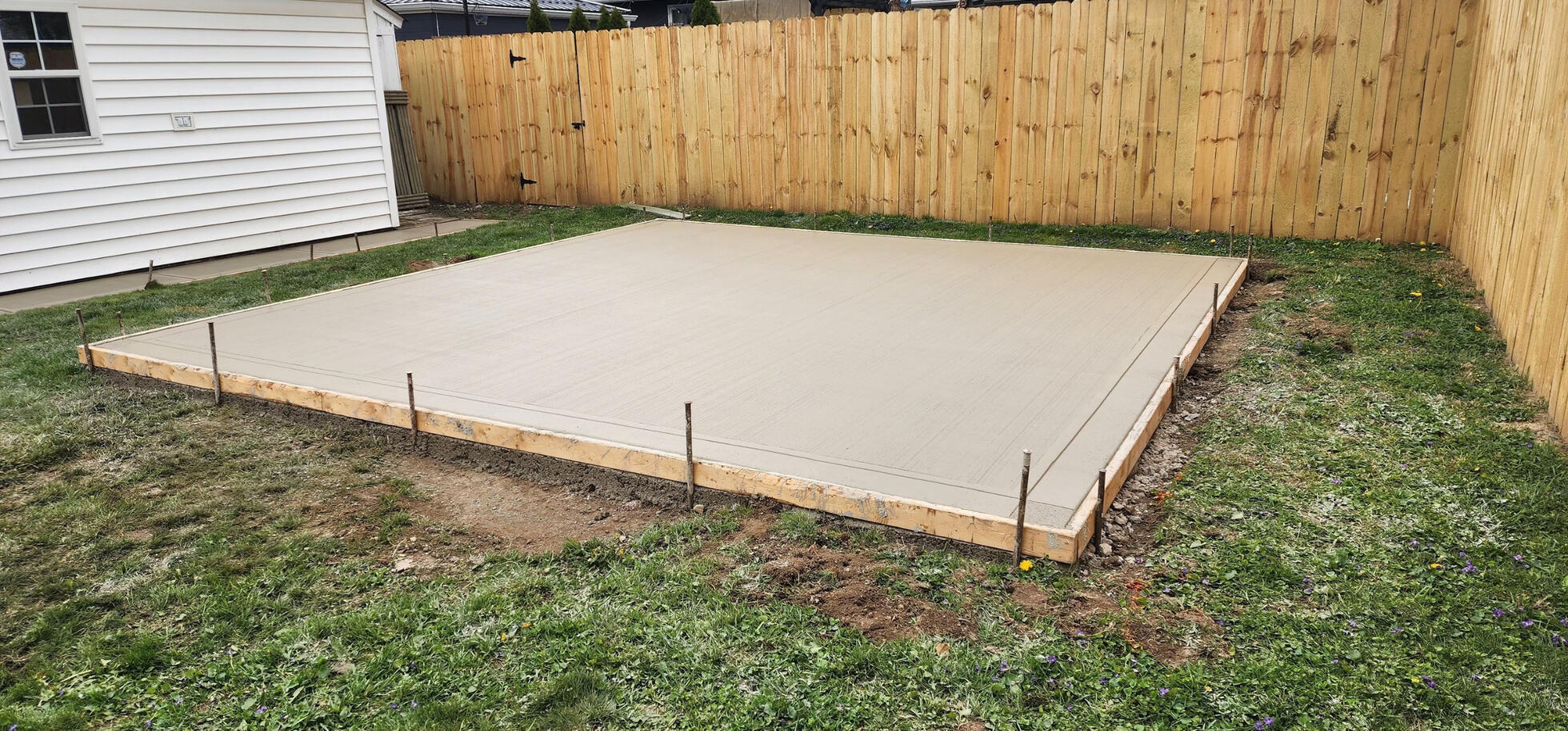Concrete pad